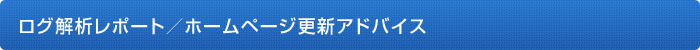 ログ解析レポート／ホームページ更新アドバイス